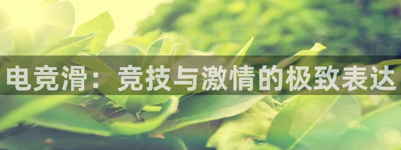 完美电竞下载：电竞滑：竞技与激情的极致表达
